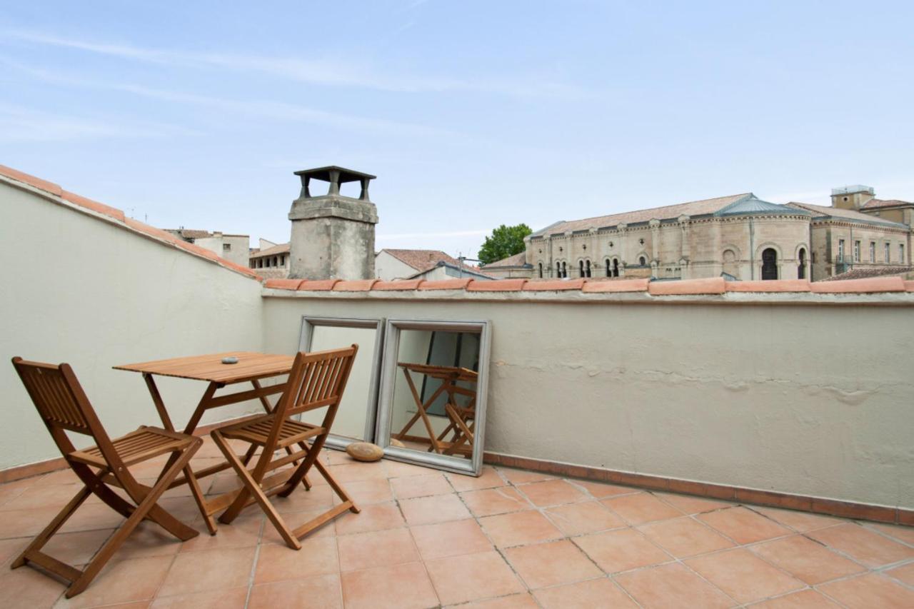 Charming And Large Duplex Flat With Beautiful Terrace In Avignon Apartment Bagian luar foto